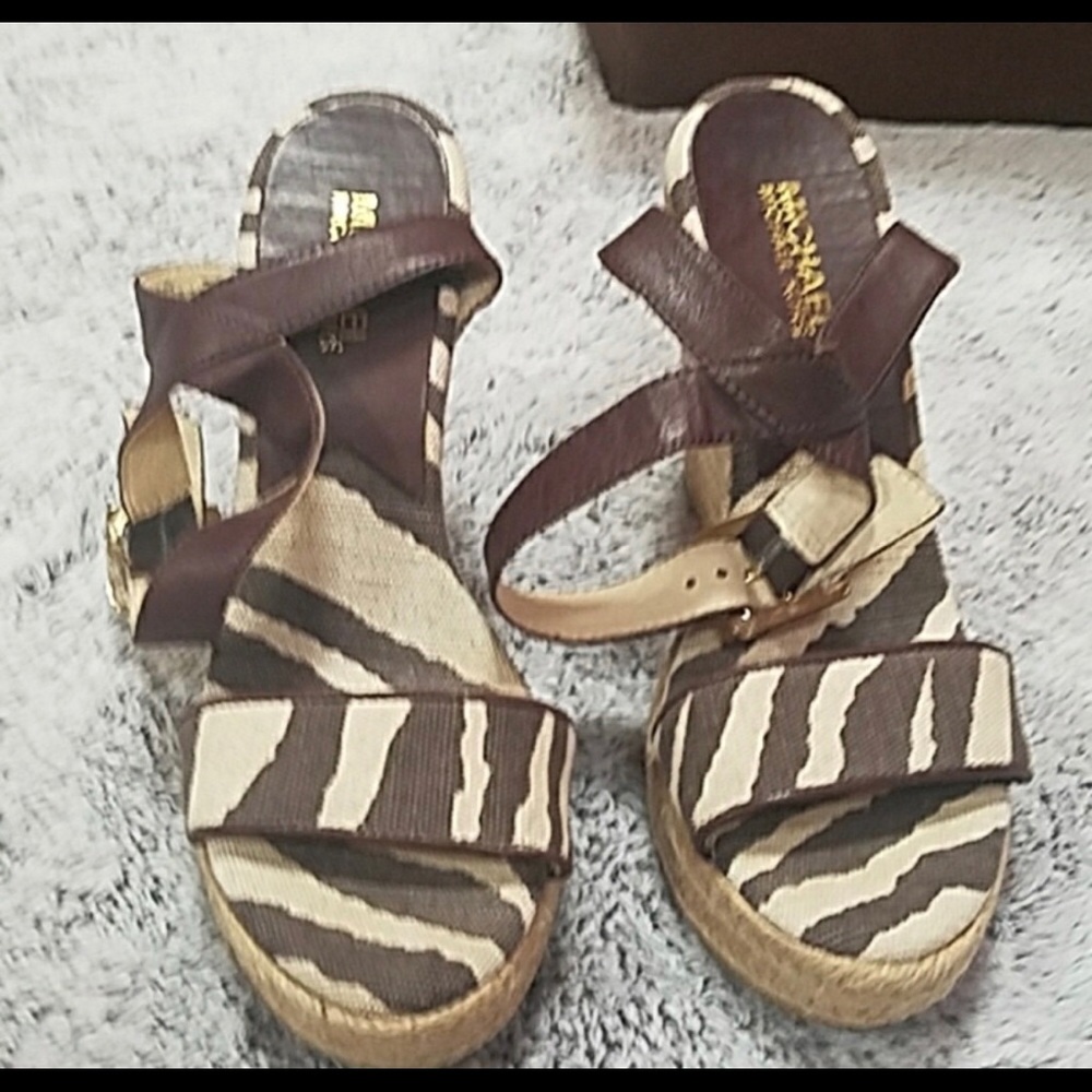 Michael Kors giraffe espadrille sandals 7.5
